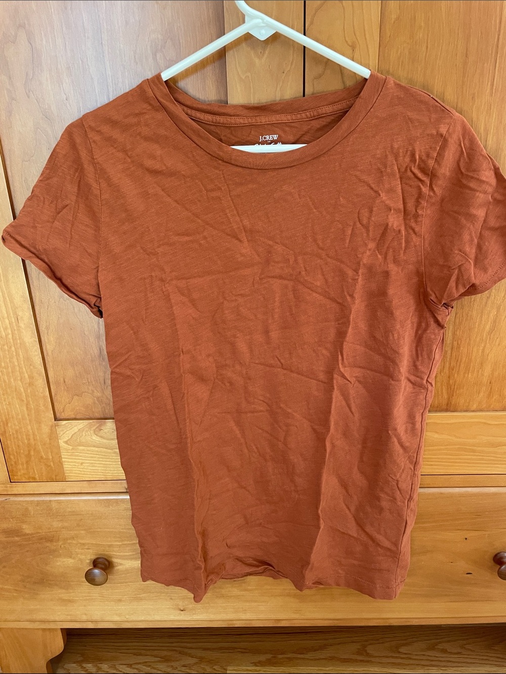 J. Crew Burnt Orange Short Sleeve Crewneck Tee